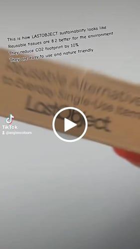 LastSwab LastTissue Refill mouchoirs lavables blanc x10