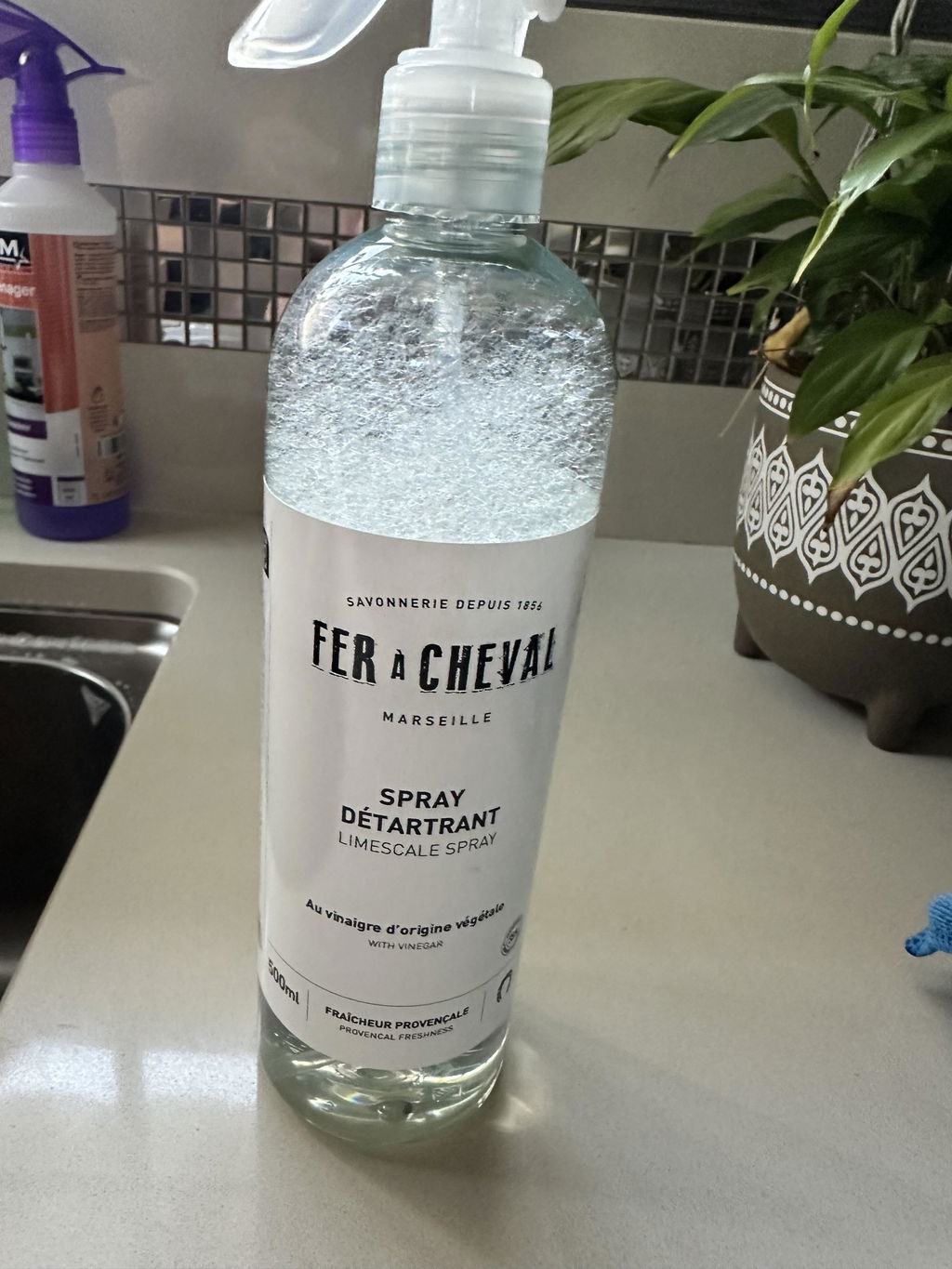 Fer à Cheval Spray Détartrant 500ml vinaigre végétal