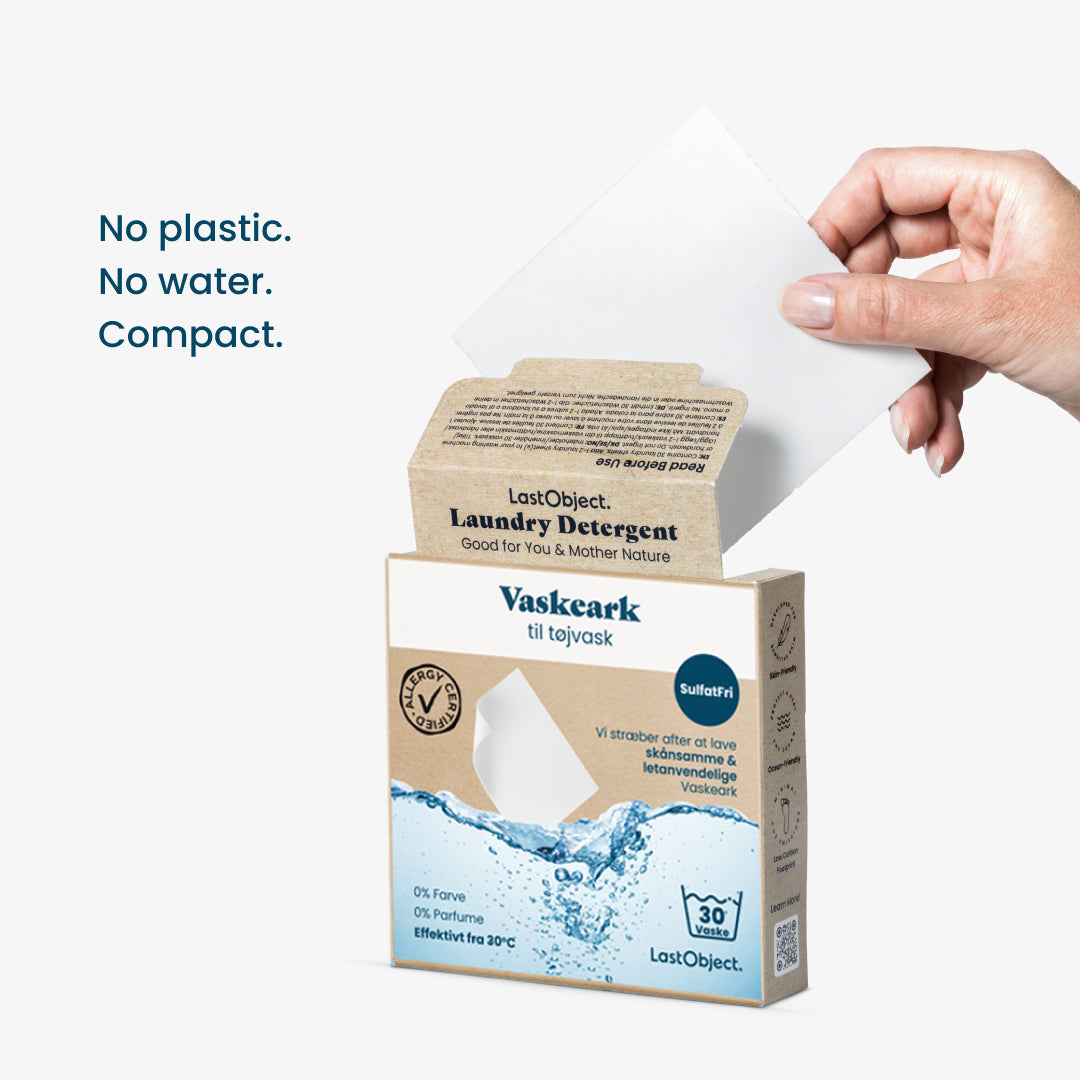 Lastswab Laundry Detergent Sheets lessive 60 feuilles pré-dosées