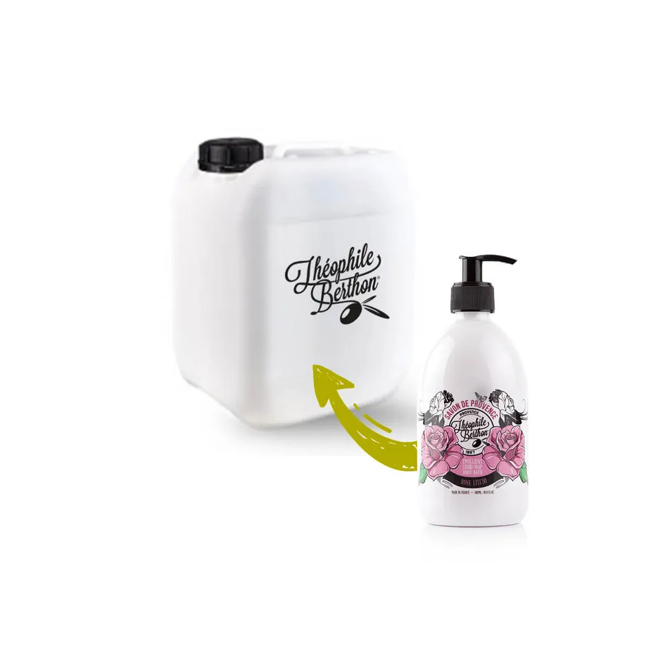 Theophile Berthon Savon de Marseille Liquide Rose Litchi 5L