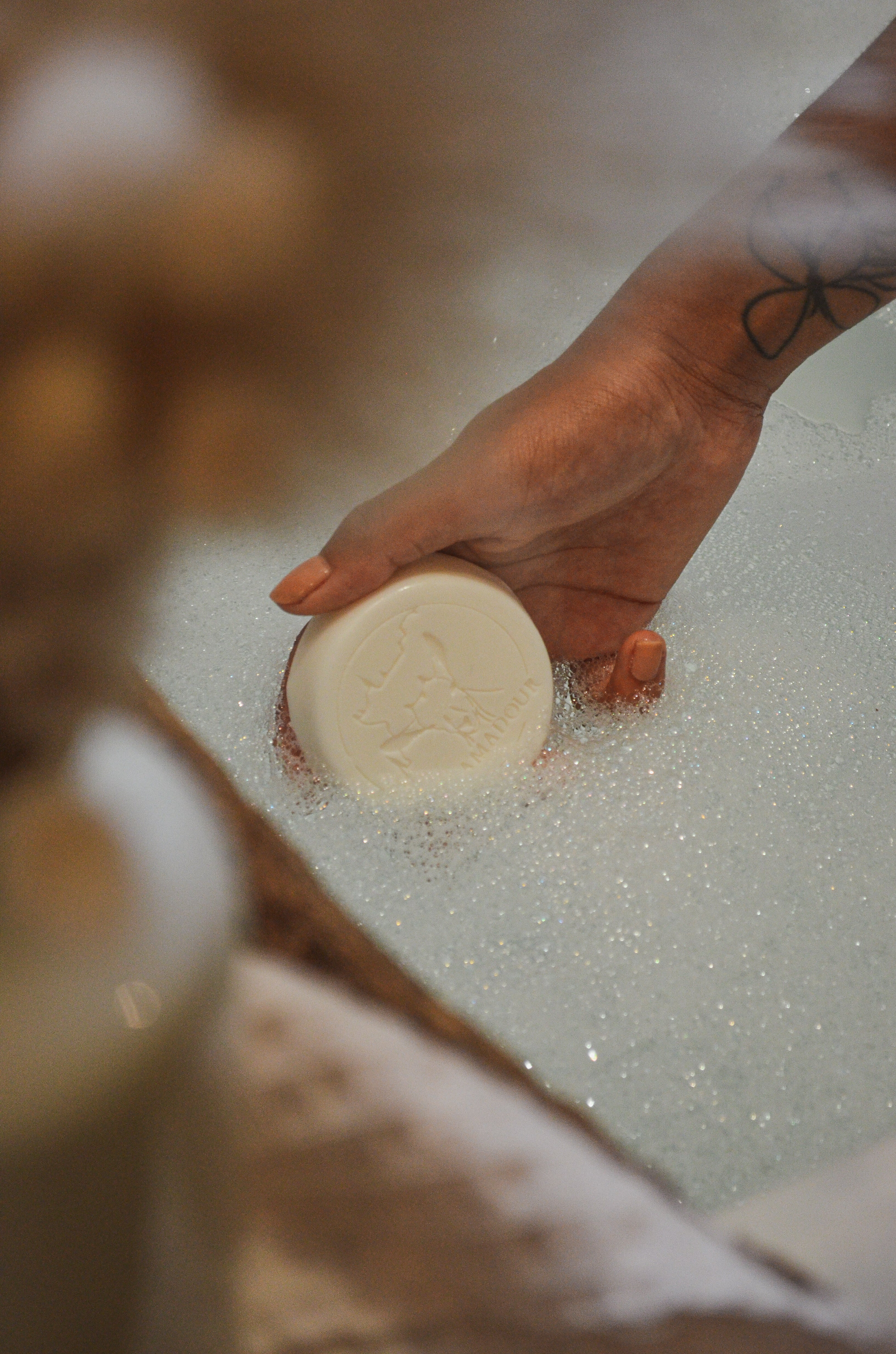 Exquises Caprines Savon lait de chèvre 80g nature visage corps