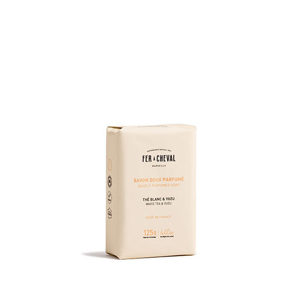 Fer à Cheval Savonnettes Savon Thé Blanc Yuzu 125g musc boisé