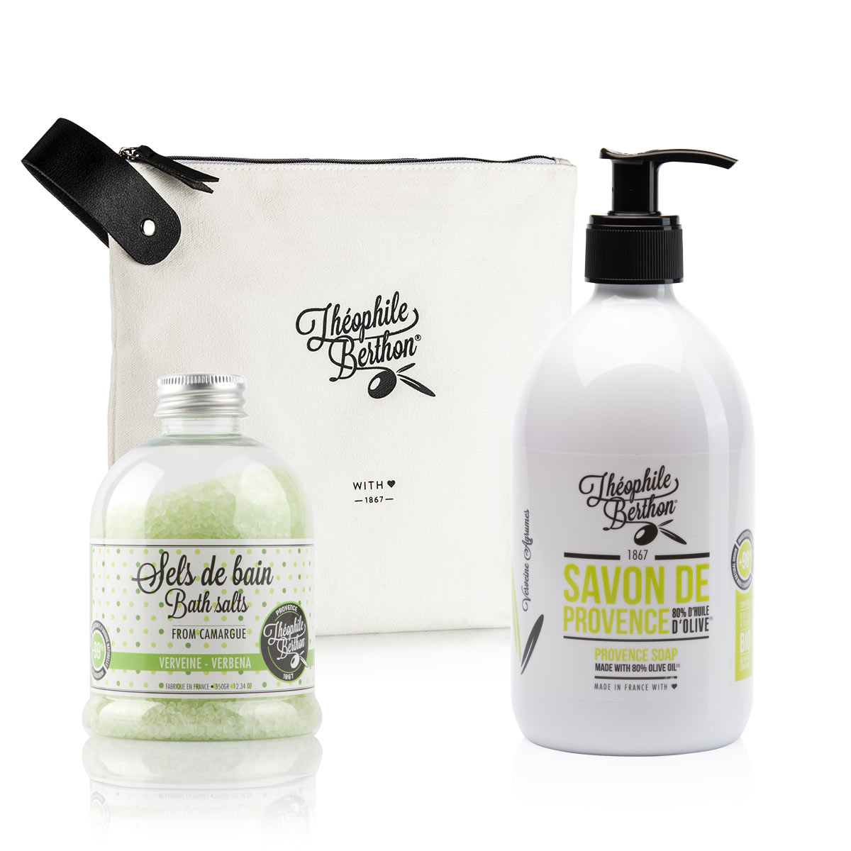 Théophile Berthon Trousse Pétillante coffret soin verveine agrumes