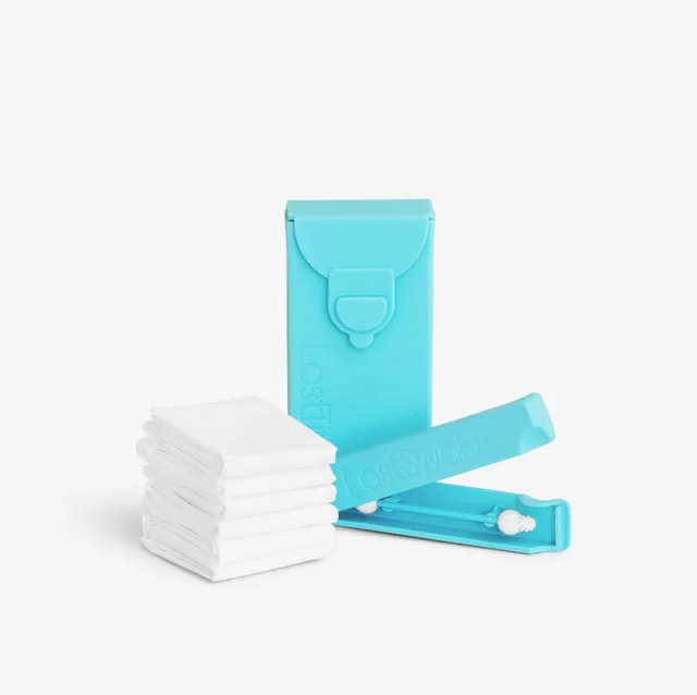Lastswab Bundles Zero-Waste Baby Kit coffret bébé Essential turquoise