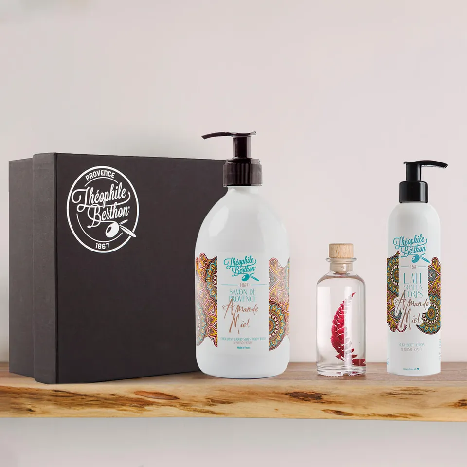 THEOPHILE BERTHON Coffret Espièglerie amande miel 2 soins