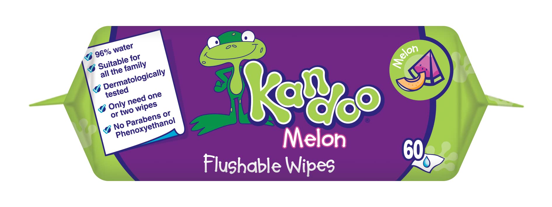 Kandoo Lingettes Melon humides enfants 4x60