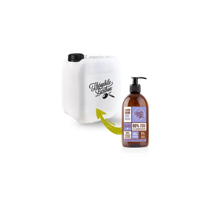 Théophile Berthon Savon Marseille Eco-recharge Savon Noir 5L lavande