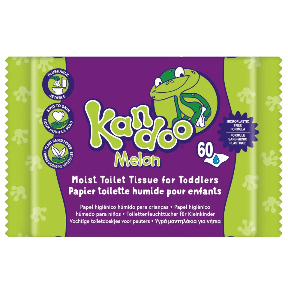 Kandoo Lingettes Melon Lingettes Humides 60 lingettes jetables