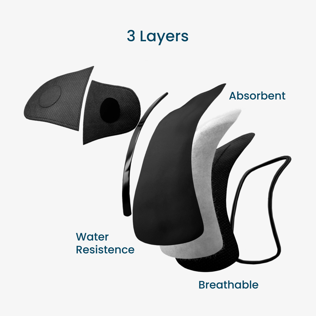 LastSwab LastPad serviette hygiénique lavable noire taille M