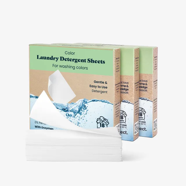 Lastswab Laundry Detergent Sheets lessive 60 feuilles pré-dosées