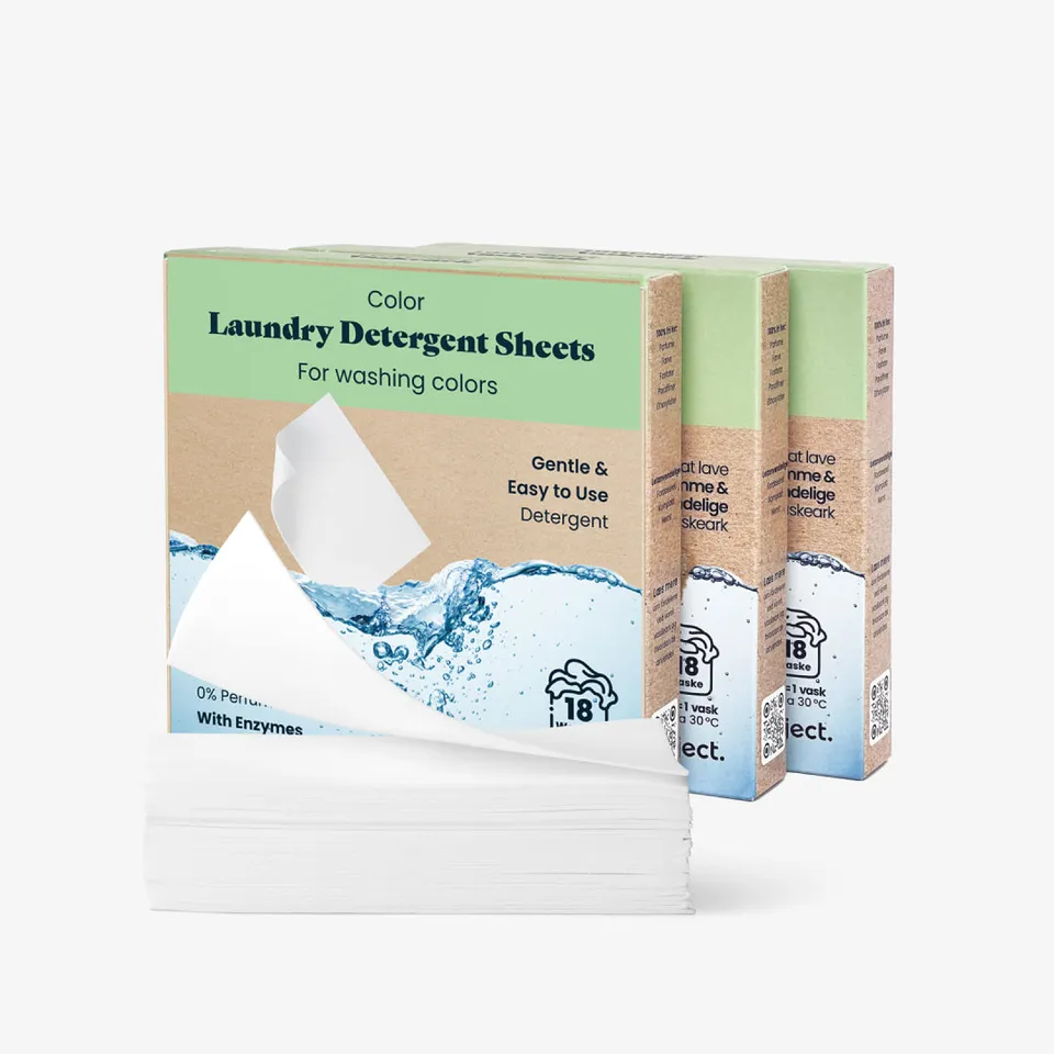 Lastswab Laundry Detergent Sheets lessive 60 feuilles pré-dosées