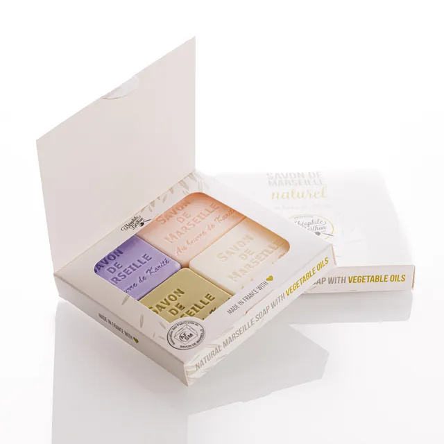 Théophile Berthon Coffrets Trousses écrin 4 savonnettes 50g karité