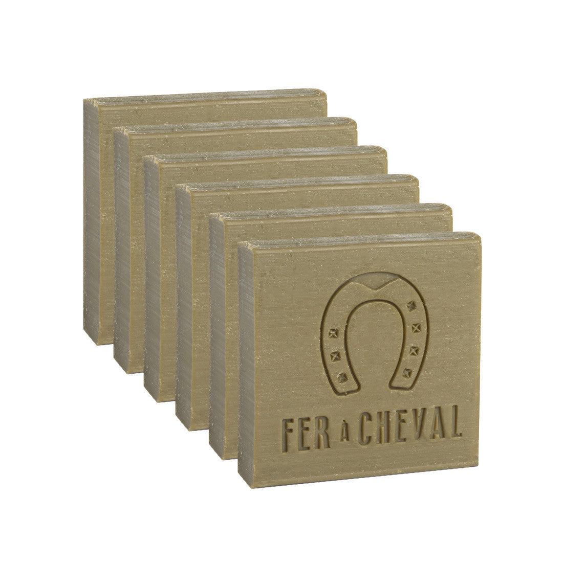 Fer à Cheval Cubes Tranche Pur Olive Savon 6x65g Naturel