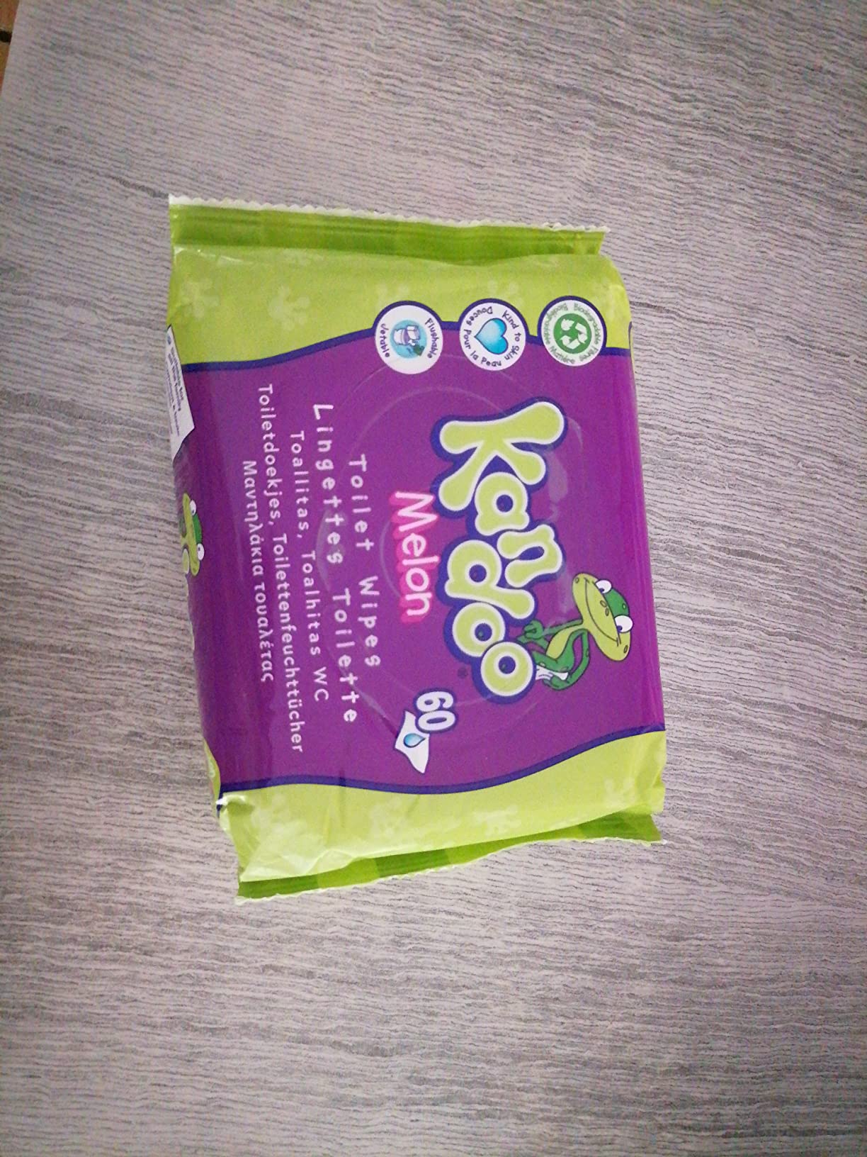 Kandoo Lingettes Melon Lingettes Humides 60 lingettes jetables