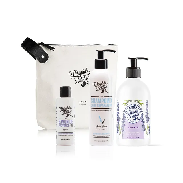 Théophile Berthon Coffrets Trousses Lavande trousse shampoing savons 3 soins