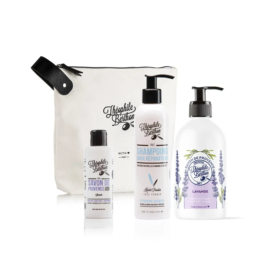 Théophile Berthon Coffrets Trousses Lavande trousse shampoing savons 3 soins