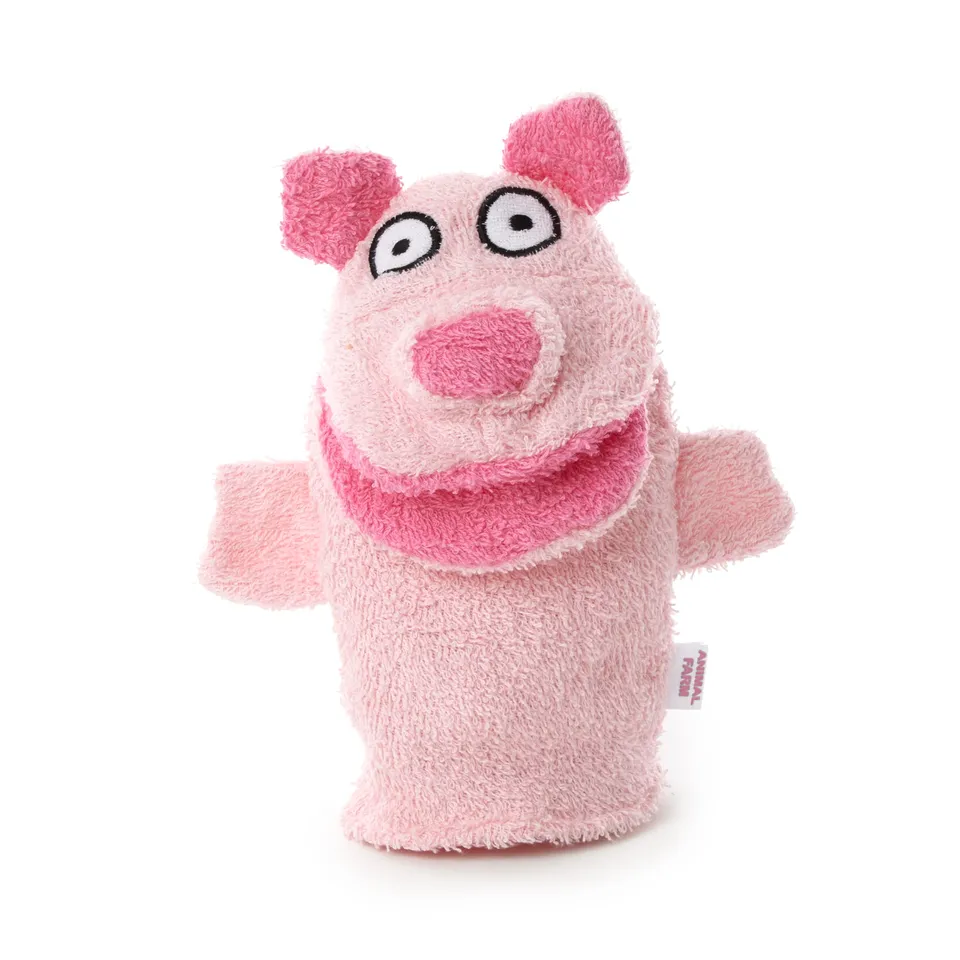 Isabelle Laurier Toddlers gant de toilette cochon coton bébé