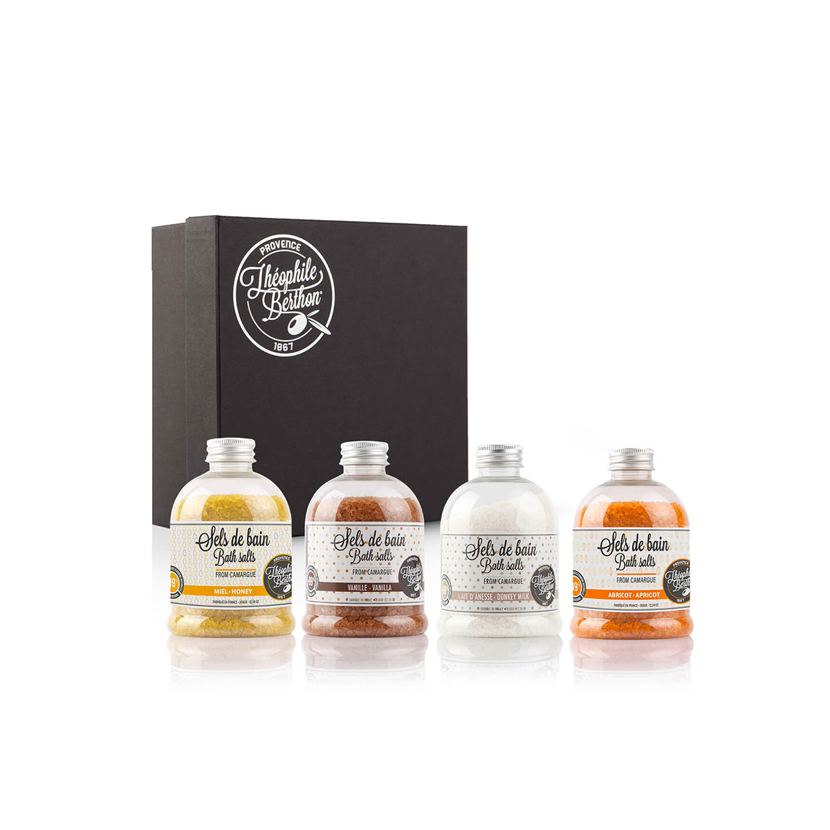 Theophile Berthon Coffrets Trousses Coffret Passion 4 Sels coffret bain