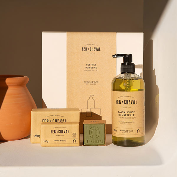 Fer à Cheval Coffret 100% Pur Olive 4 savons