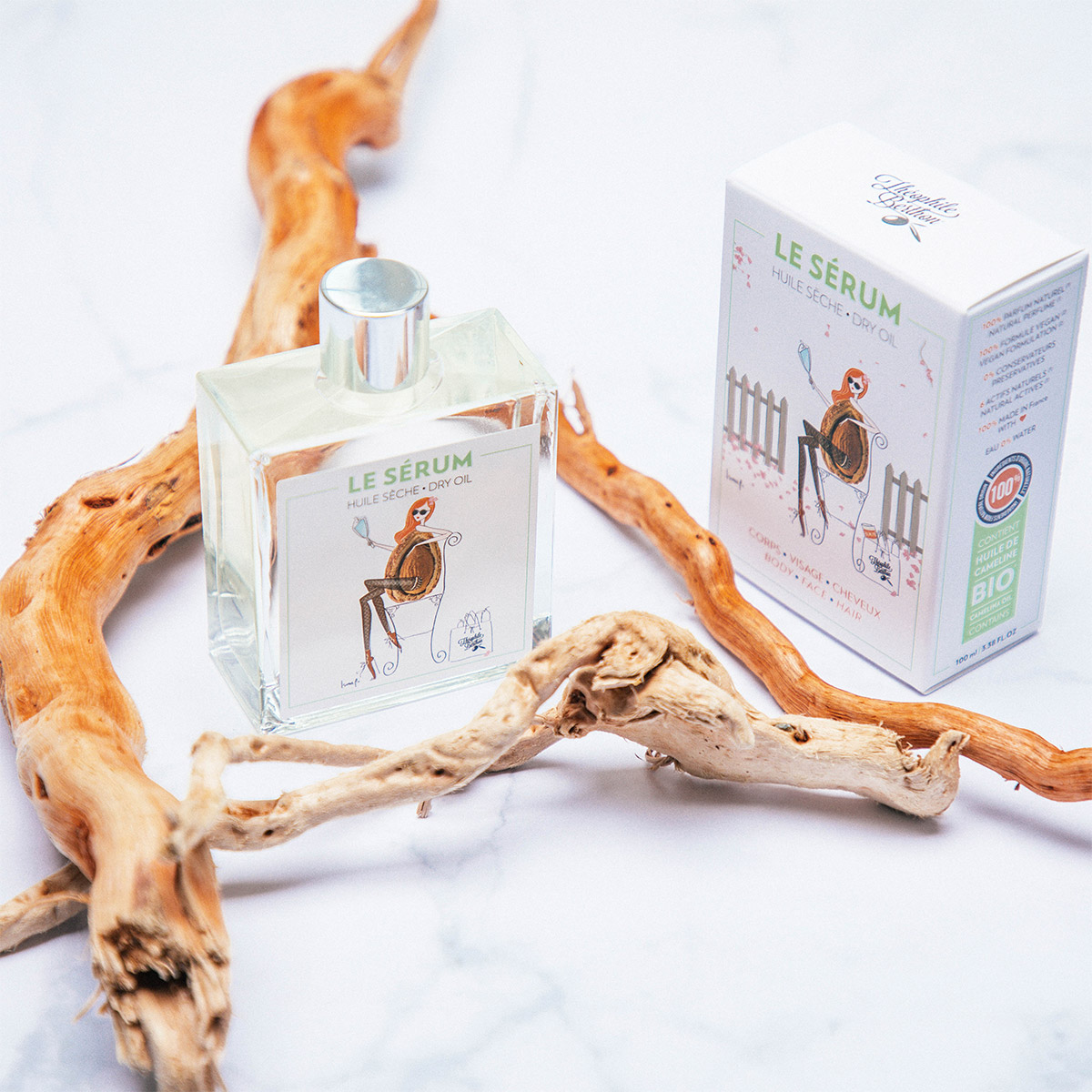 Théophile Berthon Trousse Amande huile sèche 100ml + savon 500ml