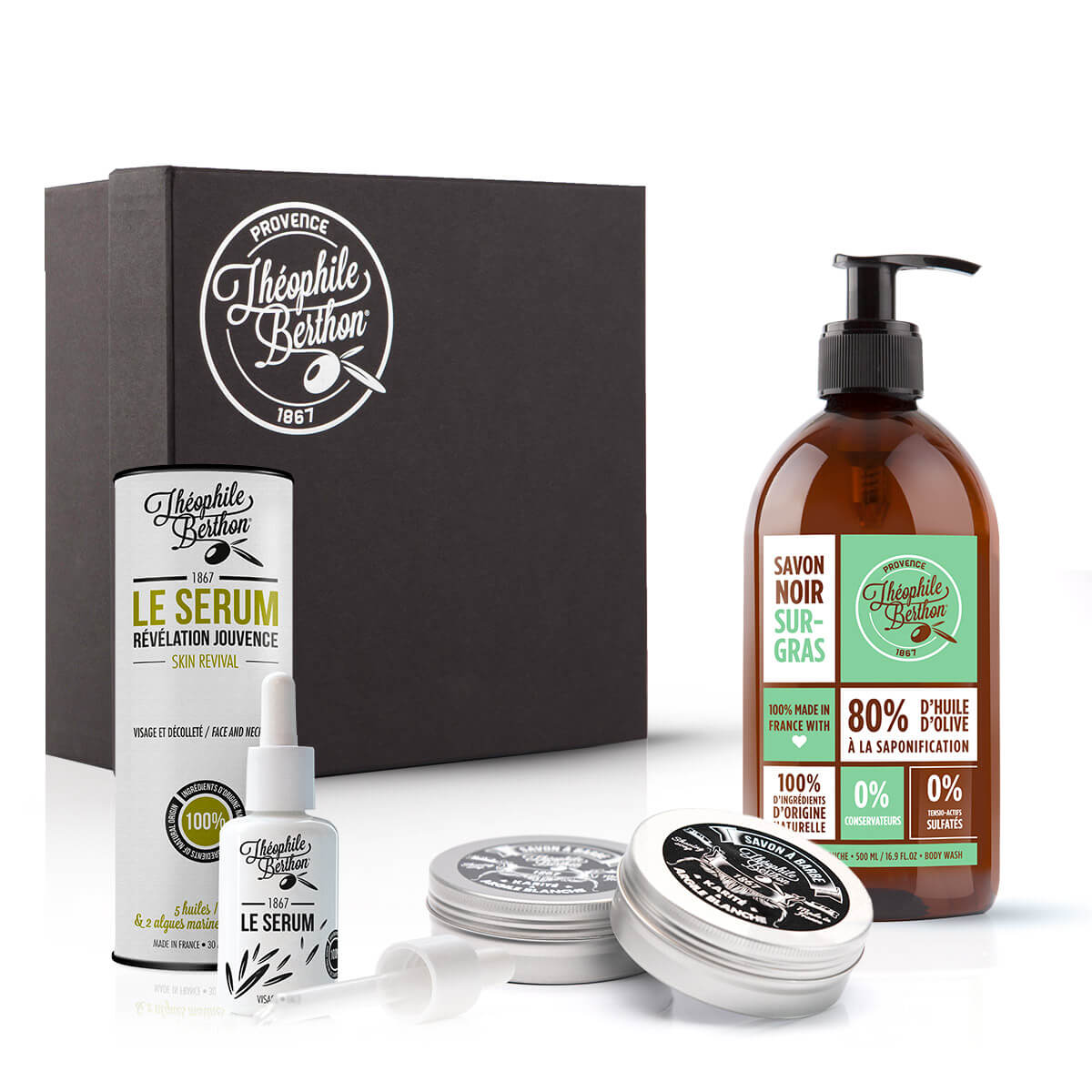 Théophile Berthon Coffrets Trousses nos hommes adorés coffret homme 3 soins