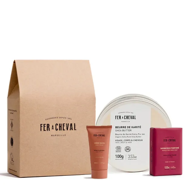 Fer à Cheval Cadeau Peau Douce coffret savon karité crème main