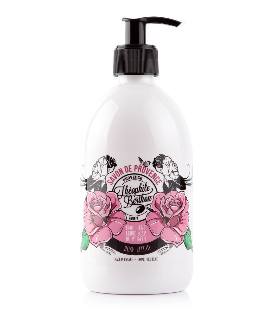 Théophile Berthon Coffret Bohème savon rose litchi et sels de bain