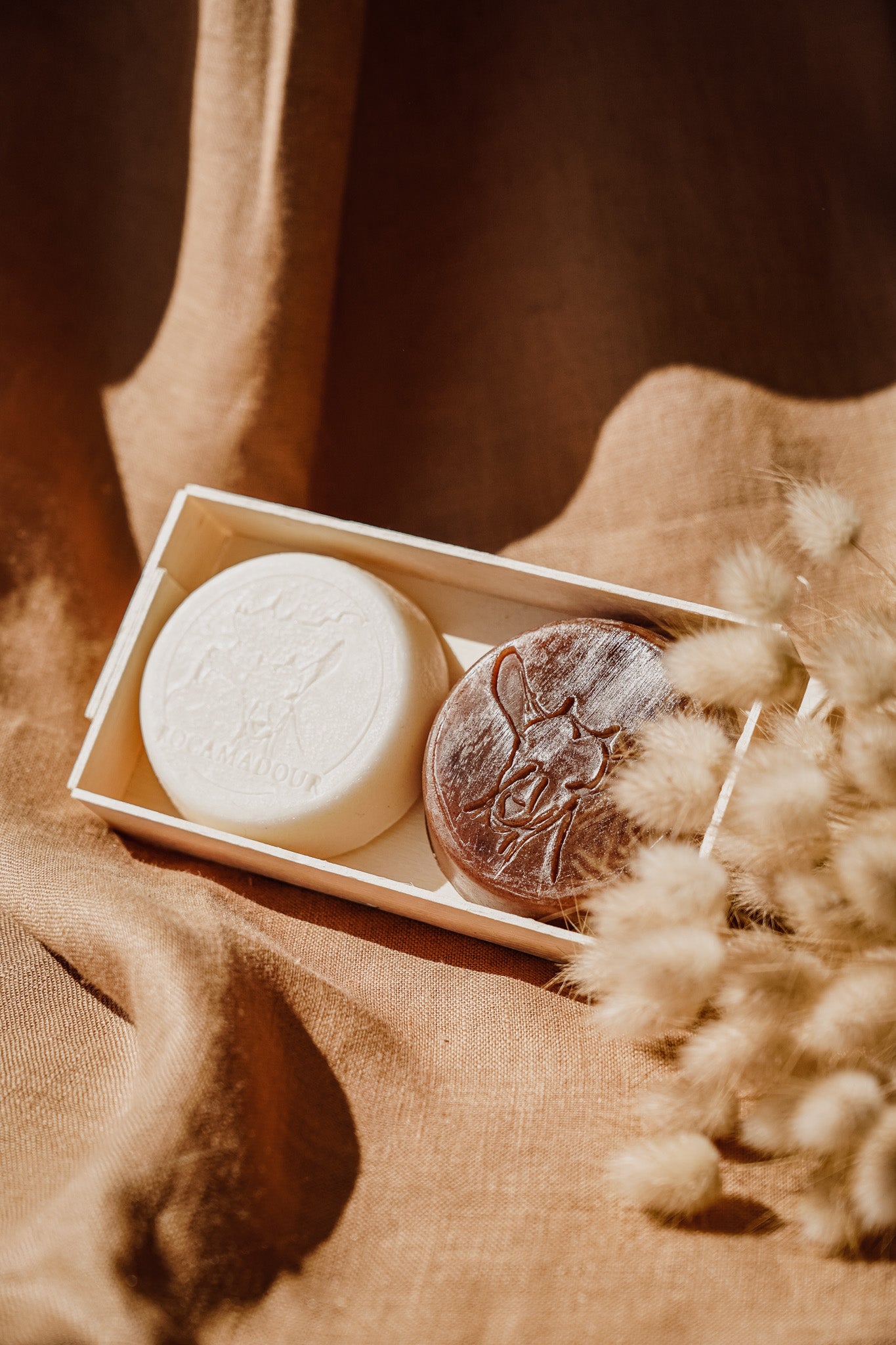 Exquises Caprines duo exfoliant savons lait de chèvre 2x80g nature