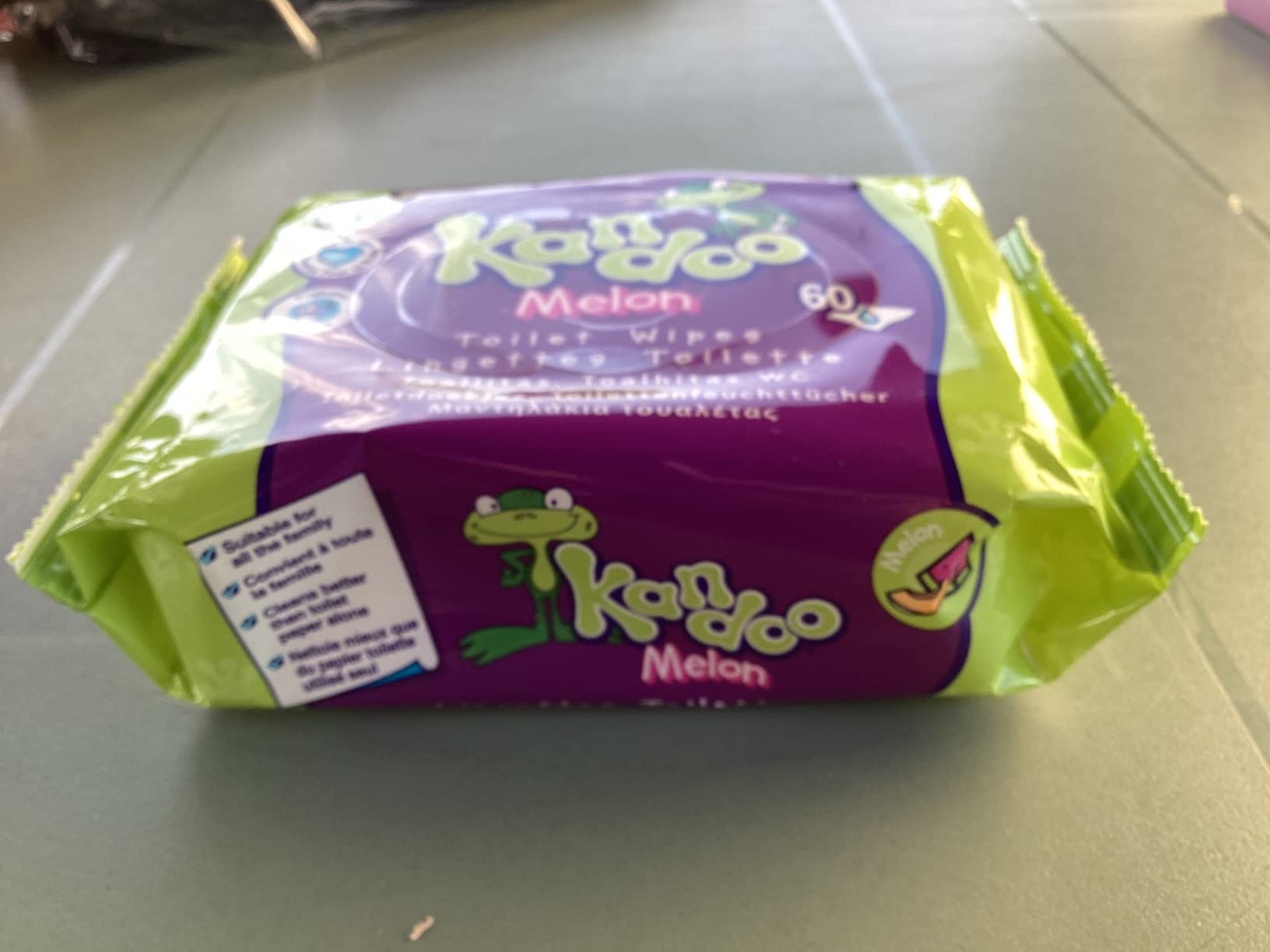 Kandoo Lingettes Melon Lingettes Humides 60 lingettes jetables