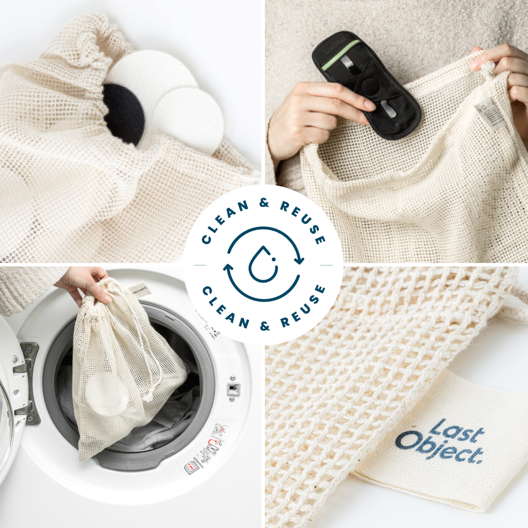 Lastswab Bags Laundry Bag filet lavage Small coton mailles