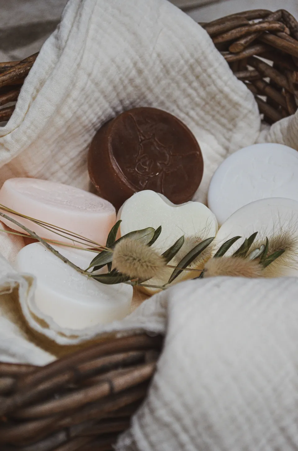 Exquises Caprines Découverte coffret 6 savons lait de chèvre bois
