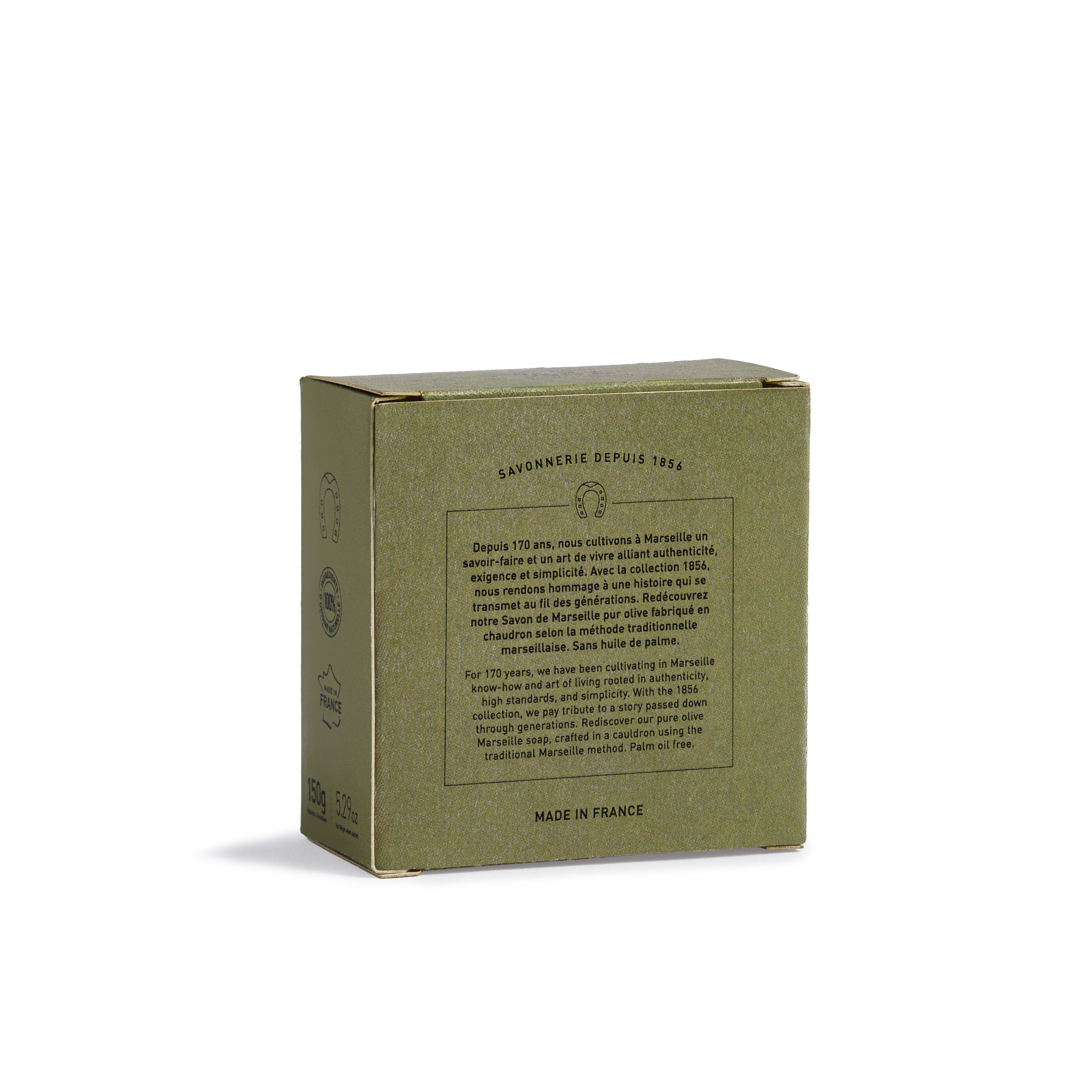 NCDSM Collection 1856 Savon Marseille Pur Olive 150g Solide
