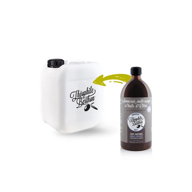 Théophile Berthon Savon Noir liquide lavande 5L multi-usages