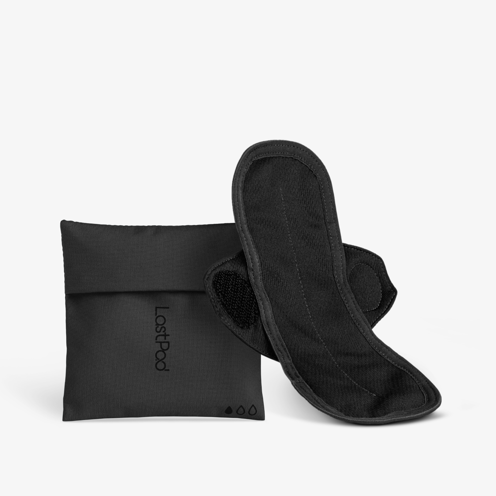 LastSwab LastPad serviette hygiénique lavable noire taille M