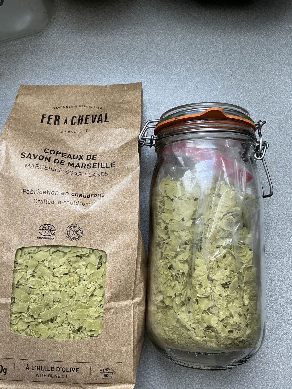 Fer à Cheval Copeaux Savon de Marseille Pur Olive 750g