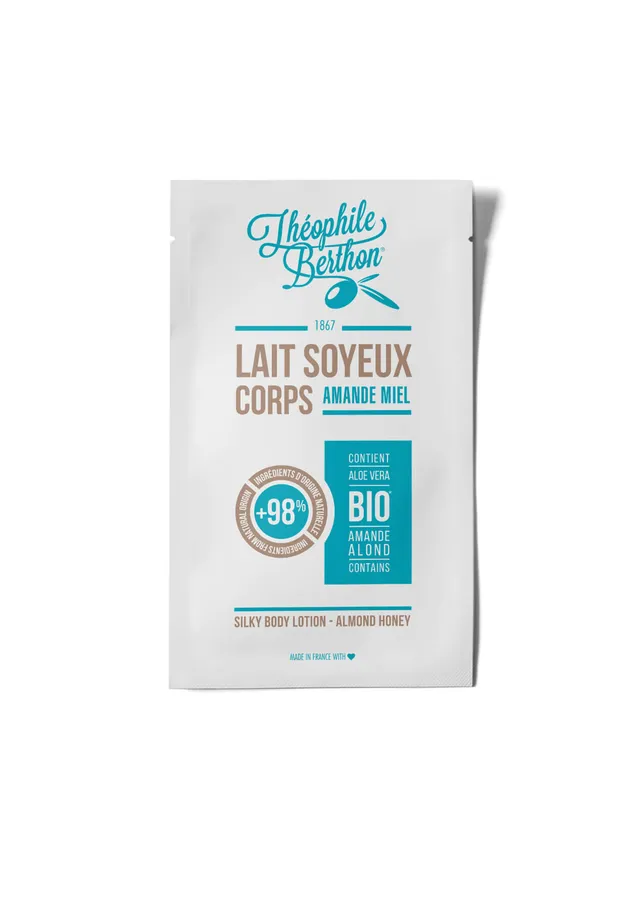 Théophile Berthon Lait Soyeux Corps échantillon amande miel