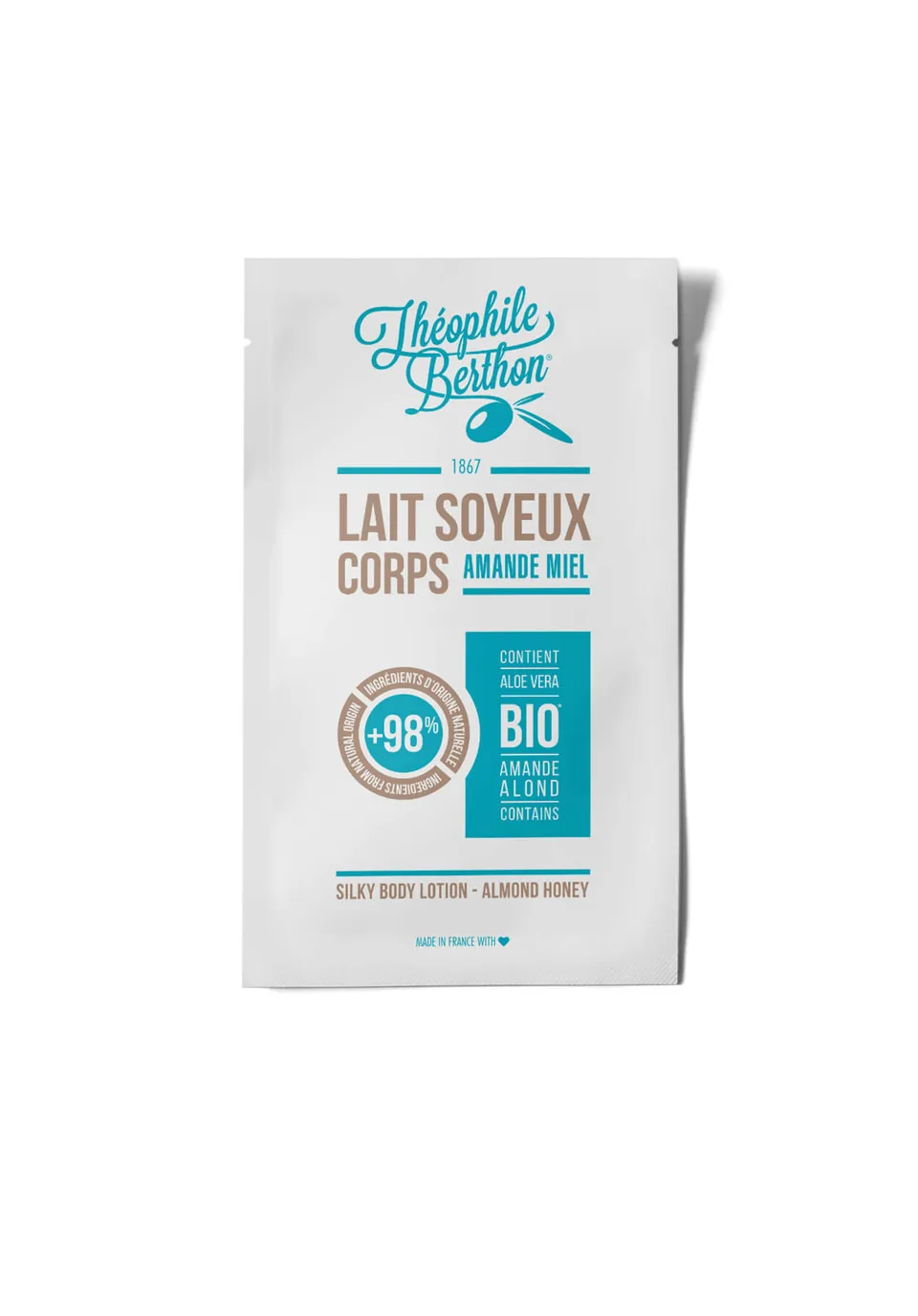 Théophile Berthon Lait Soyeux Corps échantillon amande miel