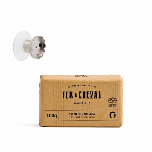 NCDSM Routines kit savon Marseille olive 100g + porte-savon